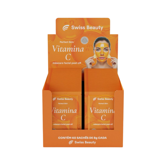 BOX C/60 SACHE MASCARA FACIAL VITAMINA C PERFECT SKIN 8G SWISS BEAUTY BELKIT
