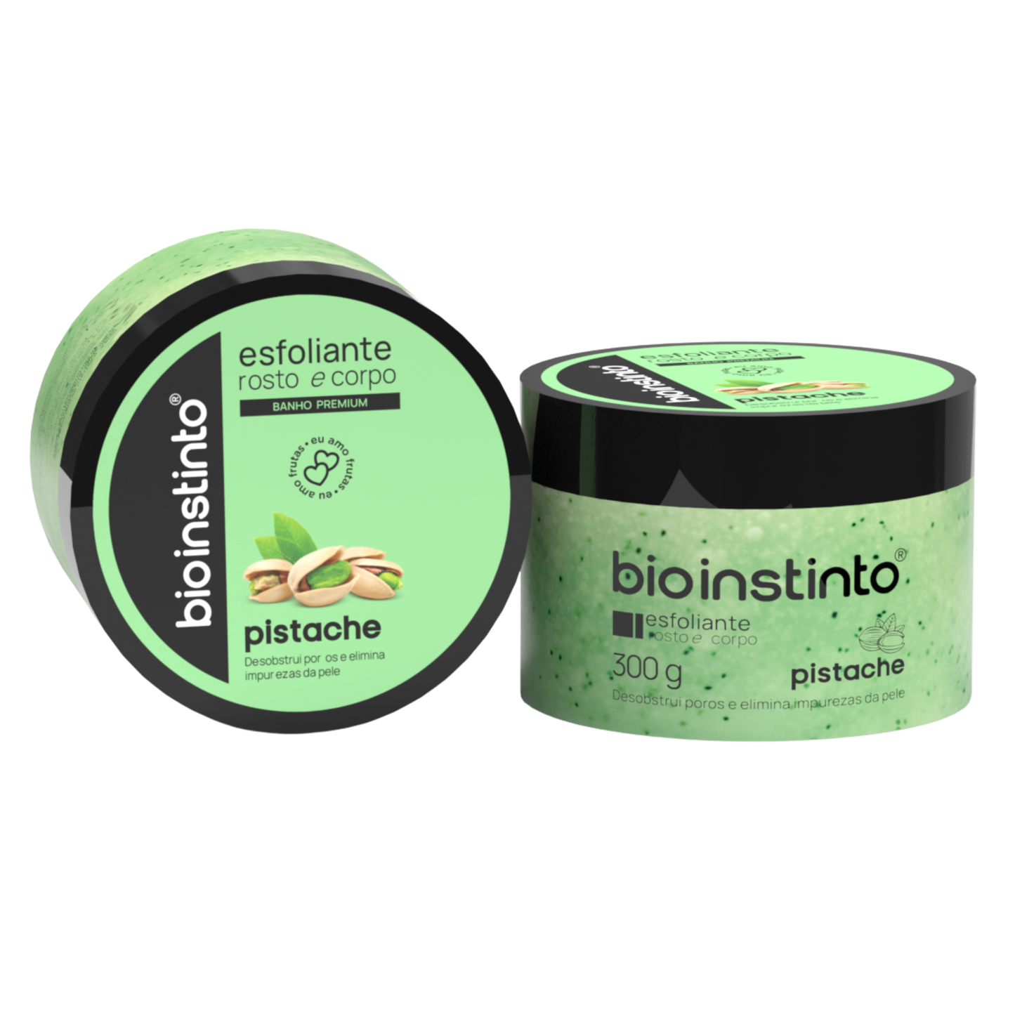 ESFOLIANTE ROSTO E CORPO PISTACHE 300G BIO INSTINTO