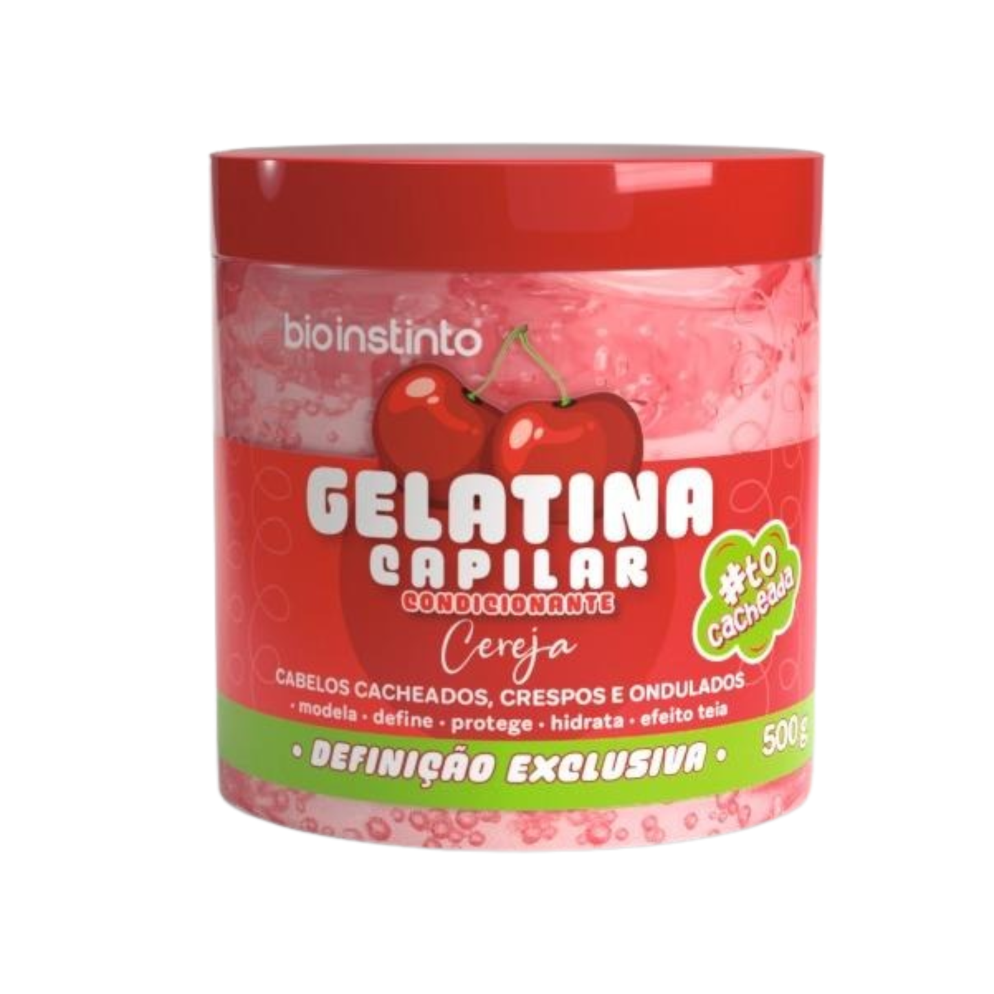 GELATINA CONDICIONANTE CAPILAR CEREJA 500G BIO INSTINTO