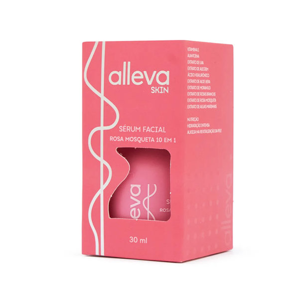 SERUM ROSA MOSQUETA 10 EM 1 30ML AL7001 ALLEVA– Bio Cosméticos