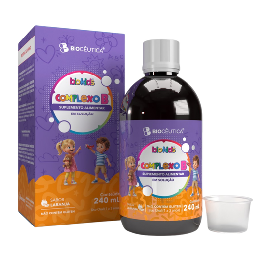 SUPLEMENTO ALIMENTAR EM SOLUCAO COMPLEXO B SABOR LARANJA 240ML BIOCEUTICA
