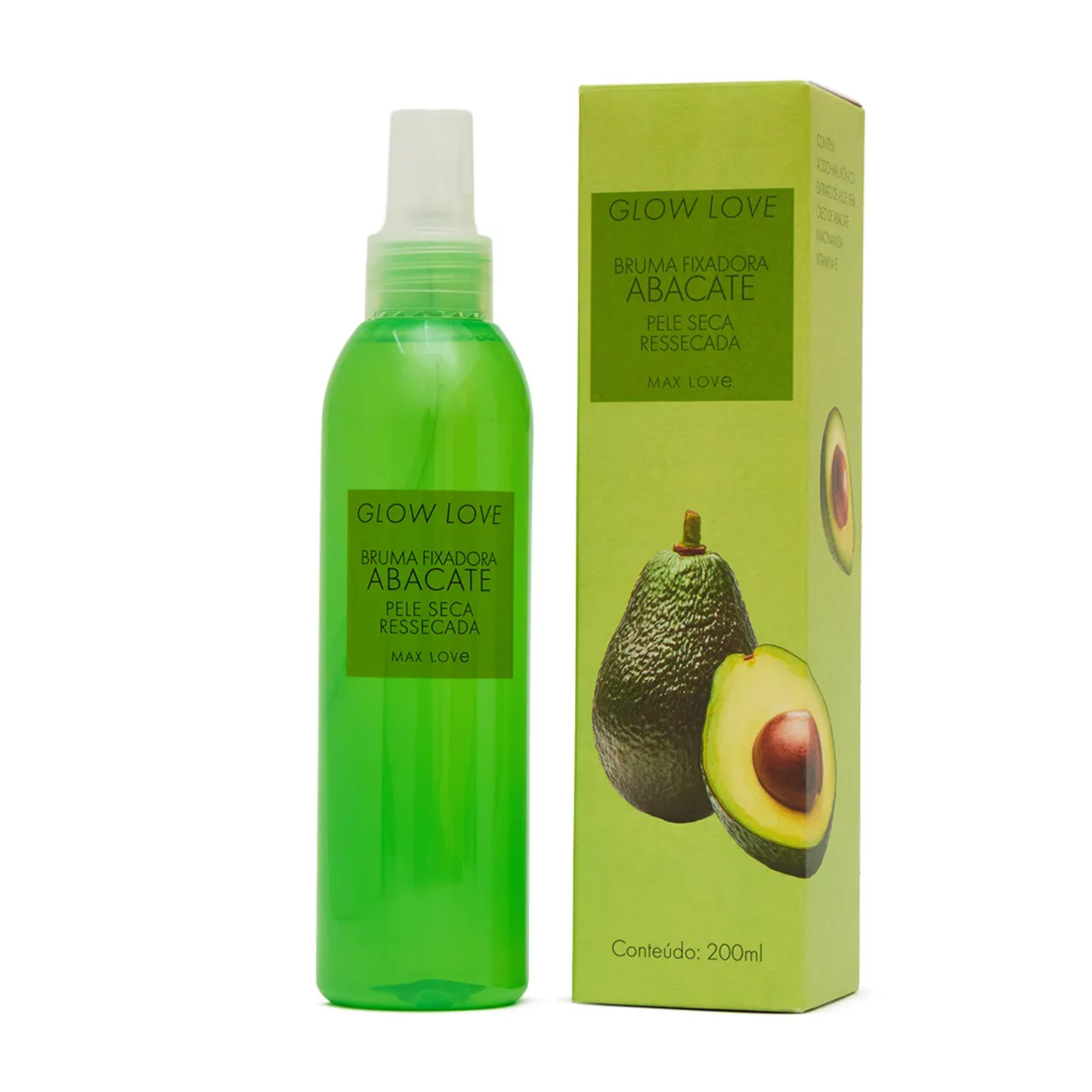 GLOW LOVE BRUMA FIXADORA DE ABACATE 200ML MAX LOVE