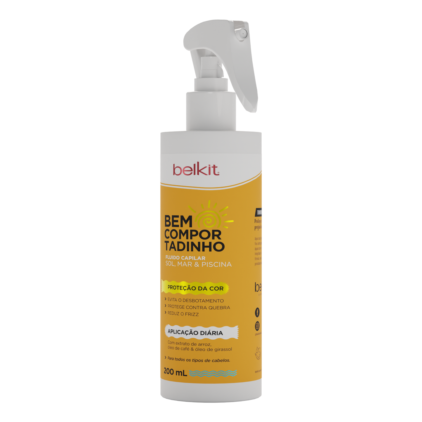 FLUIDO CAPILAR BEM COMPORTADINHO 200ML BELKIT