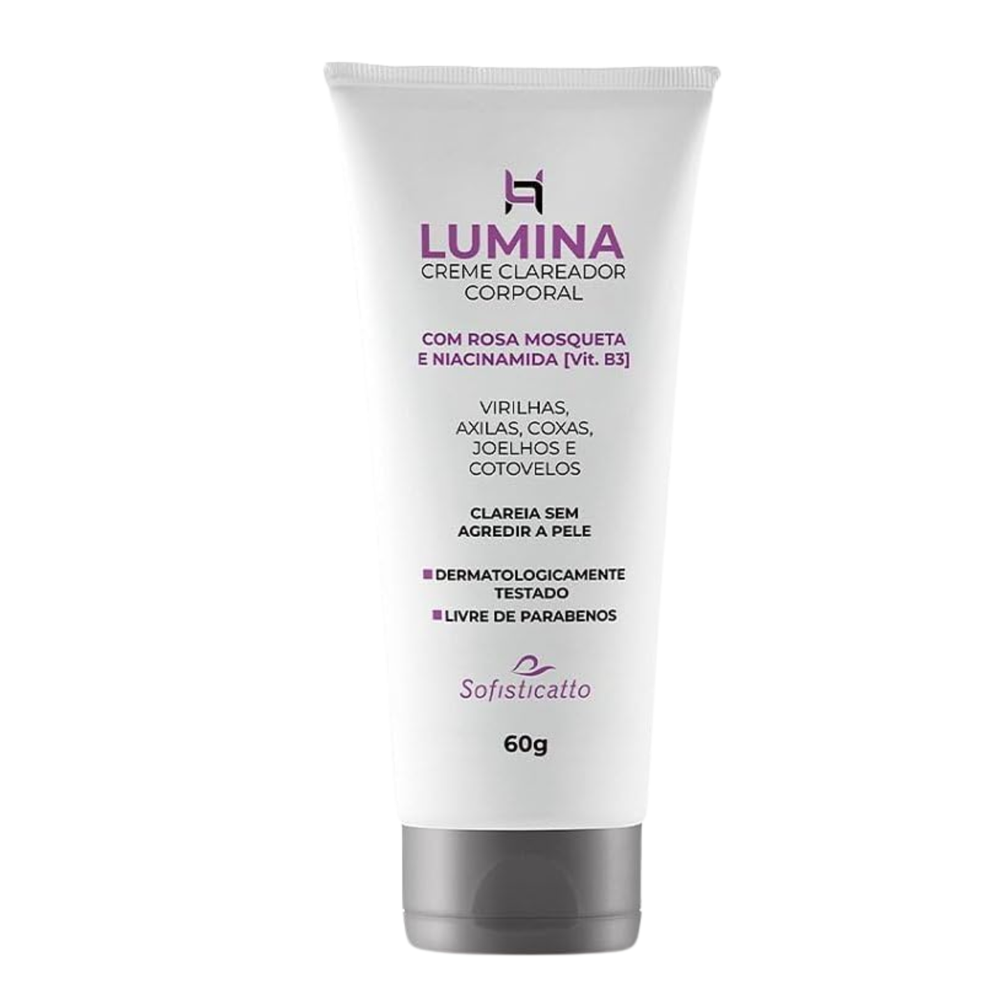CREME CLAREADOR VIRILHA E AXILAS LUMINA 50G SOFISTICATTO