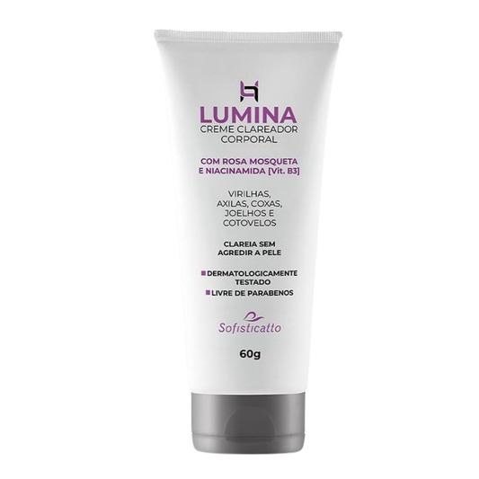 CREME CLAREADOR VIRILHA E AXILAS LUMINA 50G SOFISTICATTO
