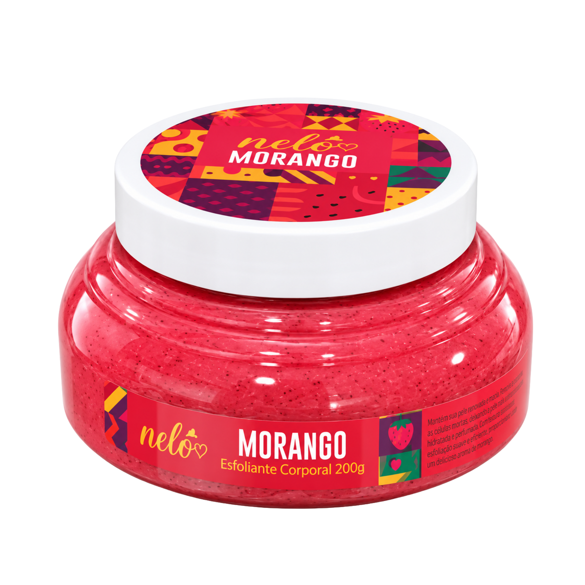ESFOLIANTE CORPORAL MORANGO 200G NELÔ