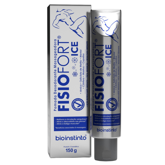 POMADA DESODORANTE MASSAGEADORA FISIOFORT ICE 150G BIO INSTINTO