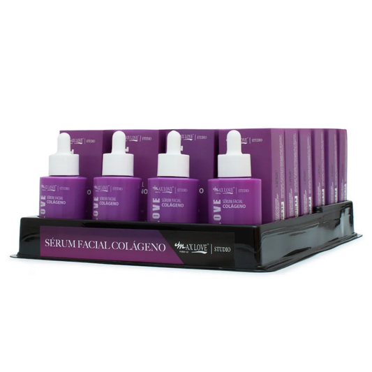 BOX C/ 24 SERUM FACIAL COLAGENO 30ML MAX LOVE