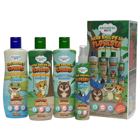 KIT CABELO E CORPO KIDS 4 ITENS BIO INSTINTO