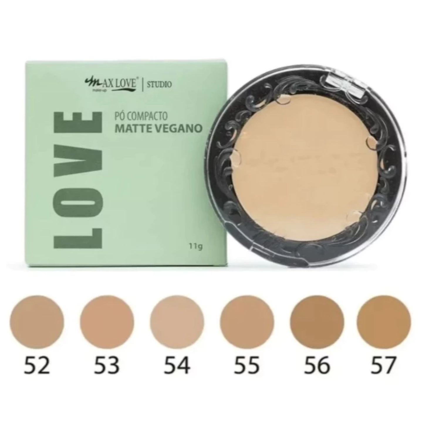 BOX C/ 30 PO COMPACTO VEGANO 52 AO 57 11G MAX LOVE