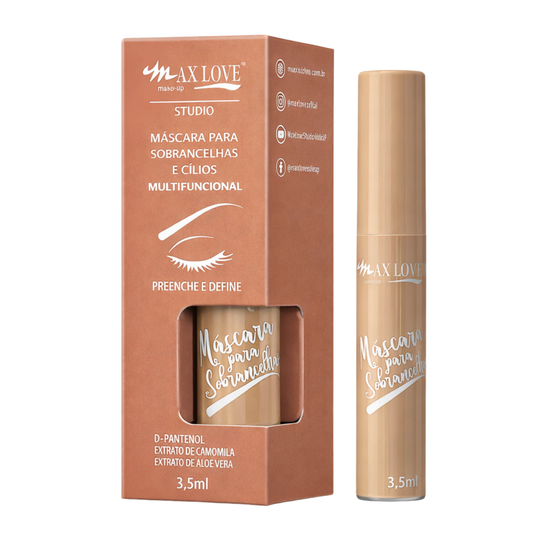 MASCARA PARA SOBRANCELHA E CILIOS MULTIFUNCIONAL COR 30 MAX LOVE