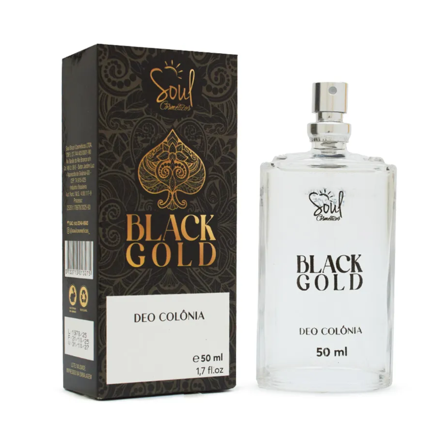 DEO COLONIA BLACK GOLD 50ML SOUL