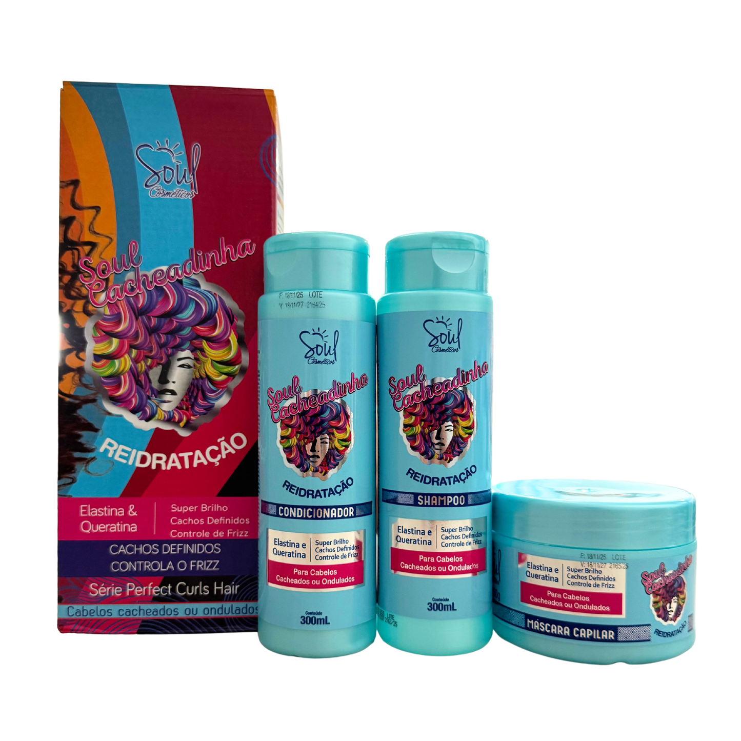 KIT CAPILAR SOUL CACHEADINHA 3 ITENS SOUL