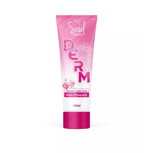 SABONETE LIQUIDO FACIAL ROSA MOSQUETA 100ML SOUL