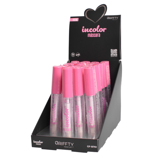 BOX C/24 RIMEL MÁSCARA PARA CÍLIOS INCOLOR 02 4ML GRIFFTY
