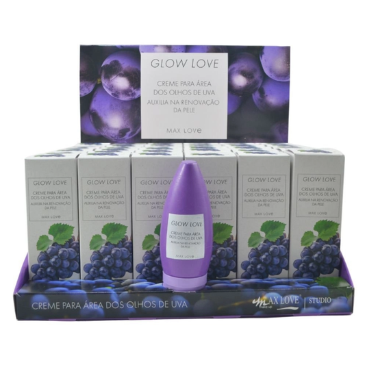 BOX C/ 36 GLOW LOVE CREME PARA AREA OLHOS DE UVA 60G MAX LOVE