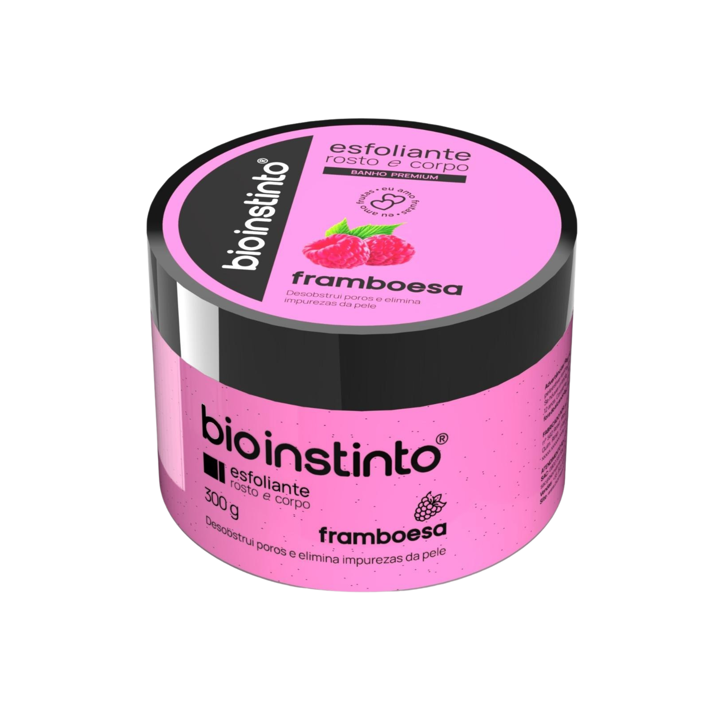 ESFOLIANTE ROSTO E CORPO FRAMBOESA 300G BIO INSTINTO