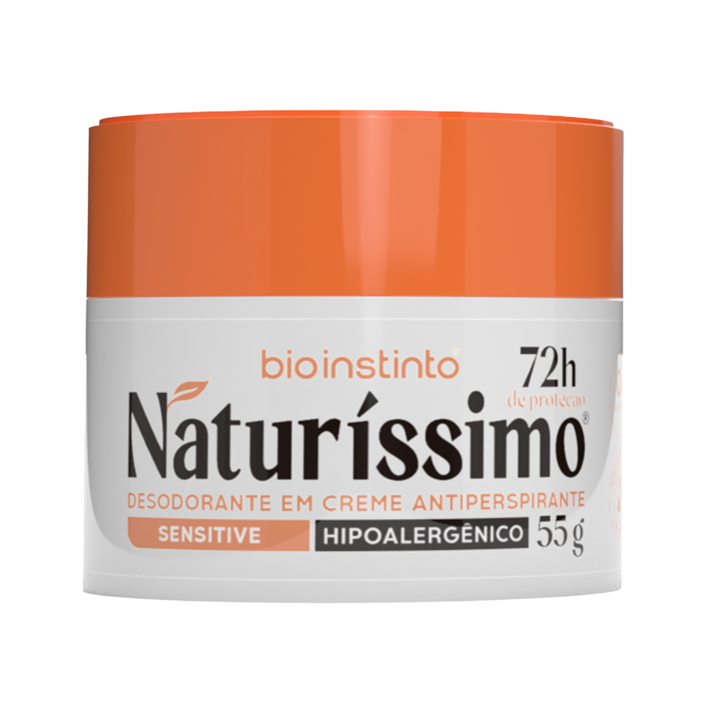 DESODORANTE CREME ANTIPERSPIRANTE NATURISSIMO SENSITIVE 72 HORAS 55G BIO INSTINTO