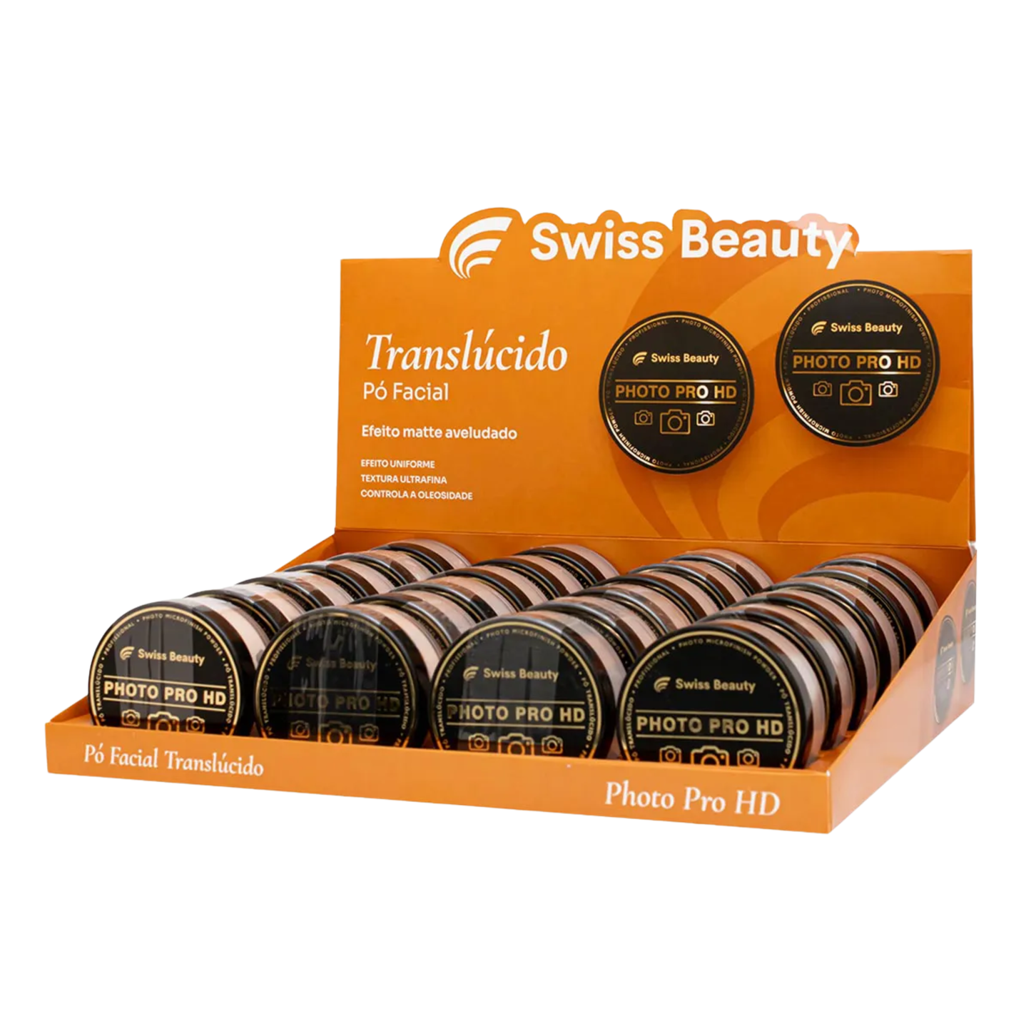 BOX C/ 24 PO FACIAL PHOTO PRO HD TRANSLUCIDO 10G SWISS BEAUTY BELKIT