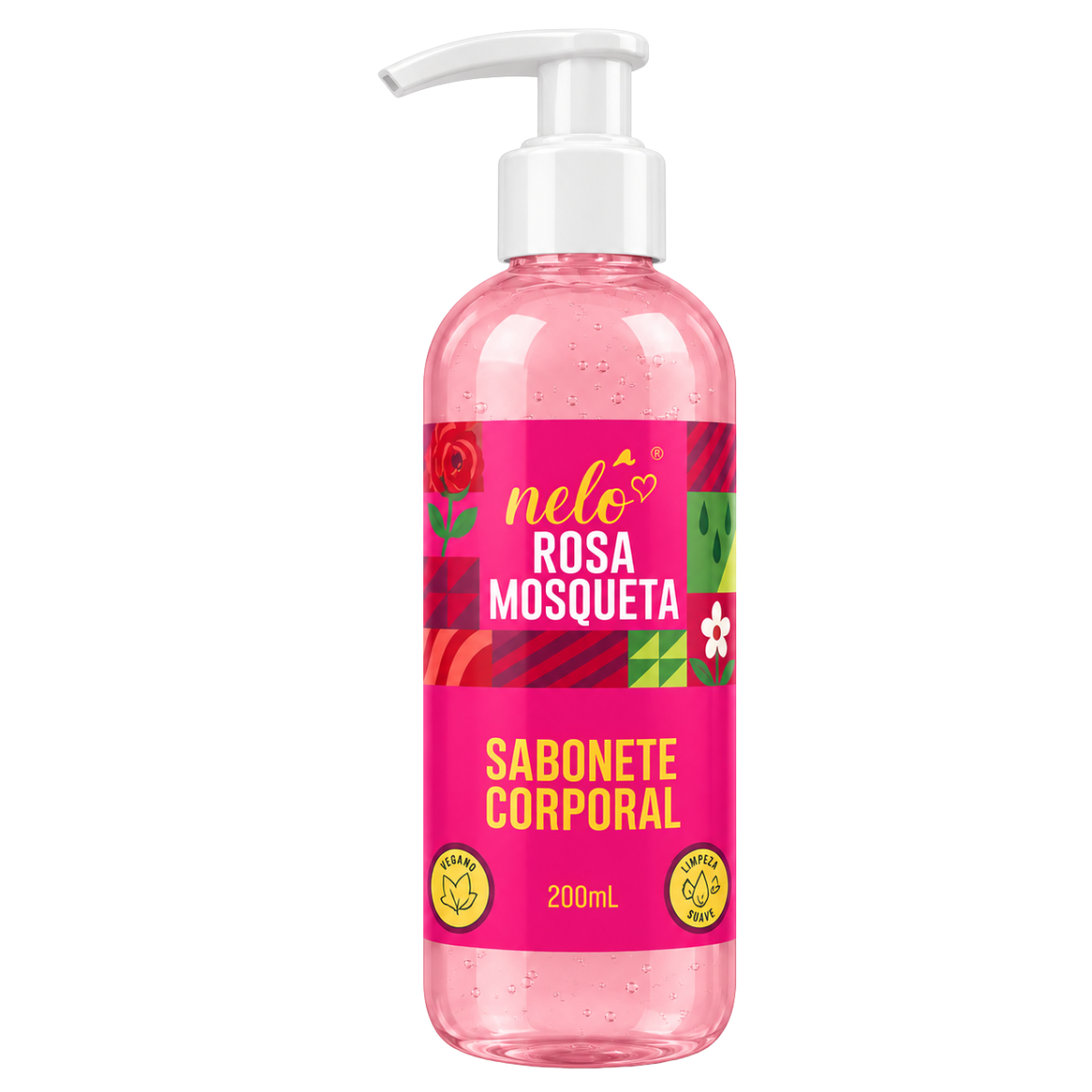 SABONETE CORPORAL ROSA MOSQUETA 200ML NELÔ