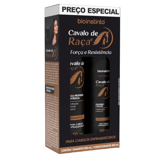 KIT CAPILAR CAVALO DE RACA 2 ITENS BIO INSTINTO