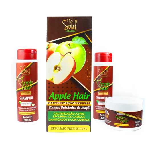 KIT CAPILAR APPLE HAIR 3 ITENS SOUL