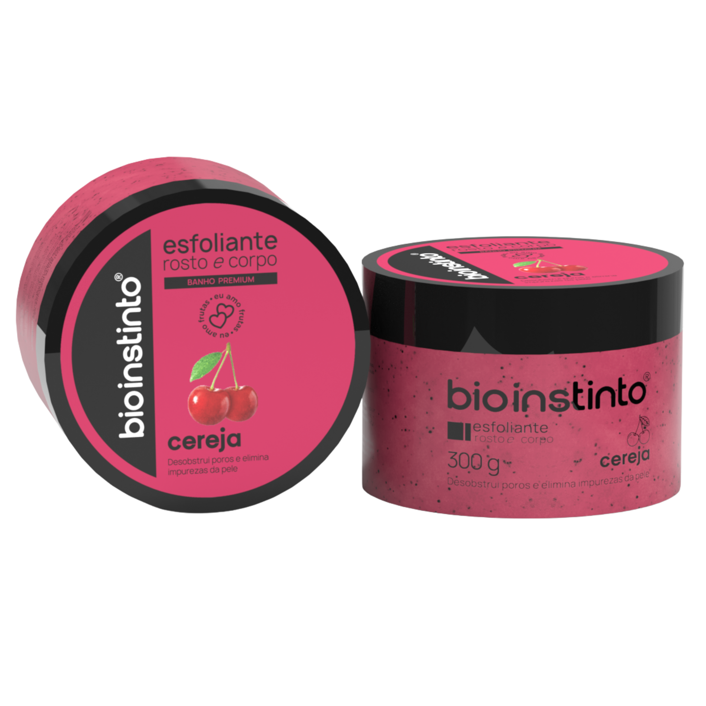 ESFOLIANTE ROSTO E CORPO CEREJA 300G BIO INSTINTO