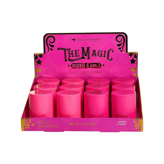 BOX BLUSH 3 EM 1 THE MAGIC BF10161 12UND BELLAFEMME