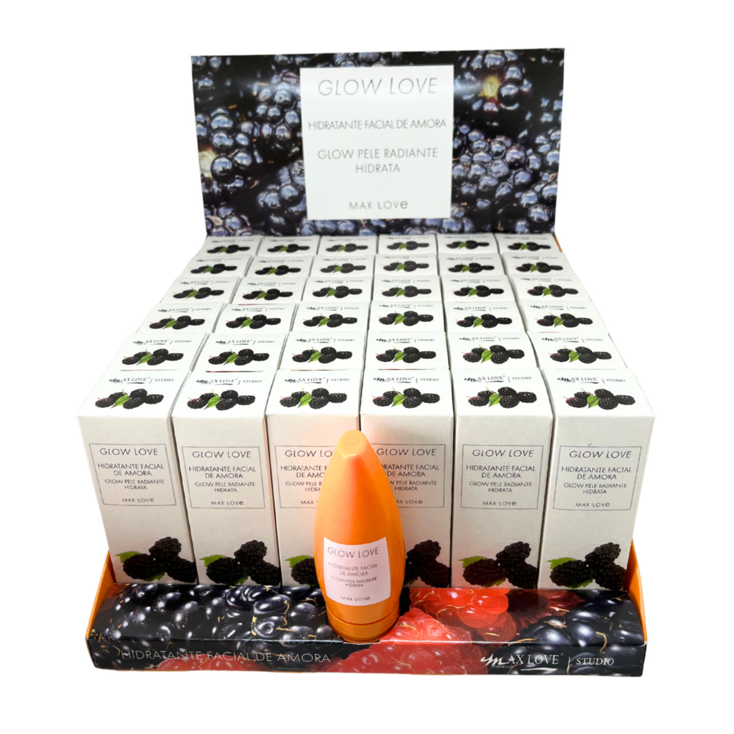 BOX C/ 36 GLOW LOVE HIDRATANTE FACIAL DE AMORA 60G MAX LOVE