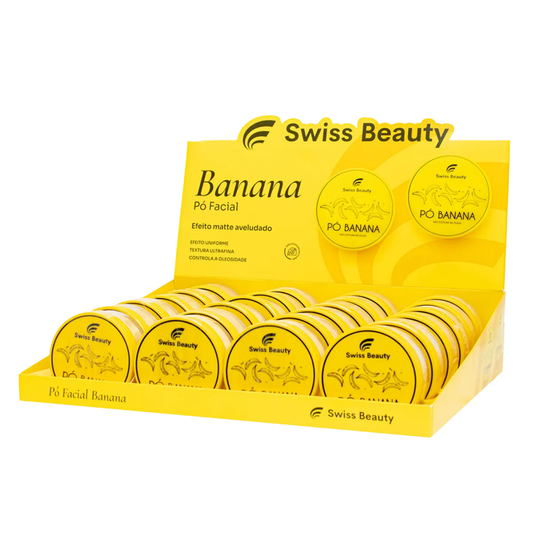 BOX C/ 24 PO FACIAL BANANA 10G SWISS BEAUTY BELKIT