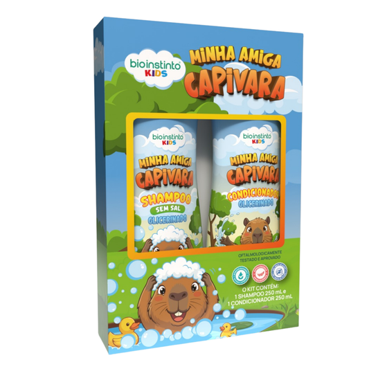 KIT CAPILAR MINHA AMIGA CAPIVARA KIDS 2 ITENS BIO INSTINTO