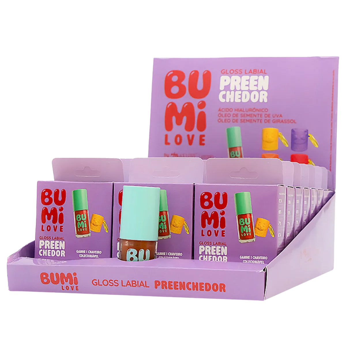 BOX C/ 24 GLOSS PREENCHEDOR BUMI LOVE COR 31 MAX LOVE