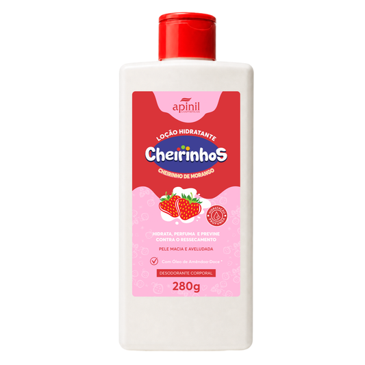 LOCAO HIDRATANTE CHEIRINHOS MORANGO 280G APINIL
