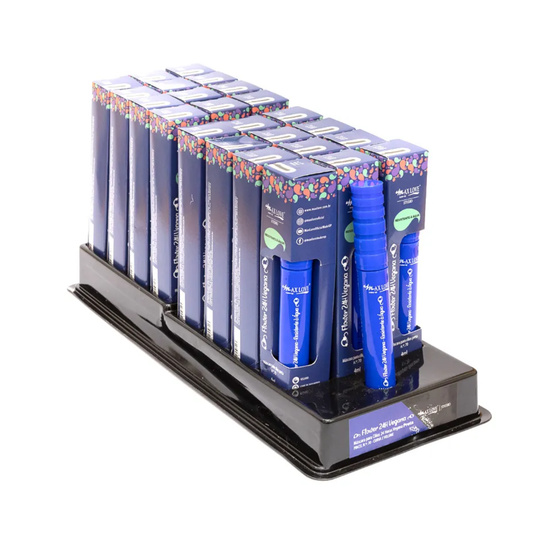 BOX C/ 24 MASCARA PARA CILIOS 24H VEGANA 70 4ML MAX LOVE