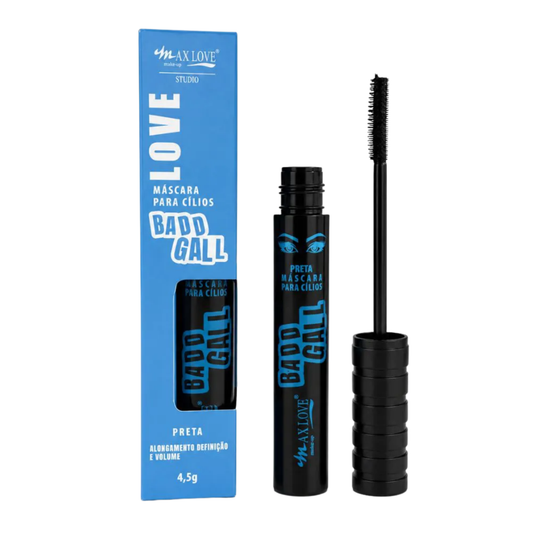 MASCARA PARA CILIOS BADD GALL ALONGAMENTO DEFINIÇÃO E VOLUME COR 85 MAX LOVE