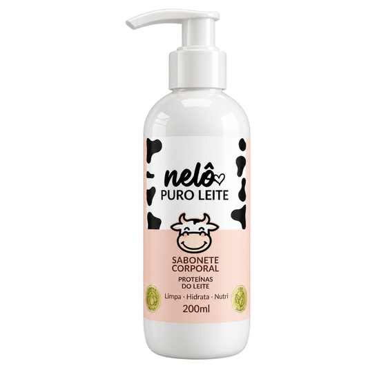 SABONETE CORPORAL PURO LEITE 200ML NELÔ