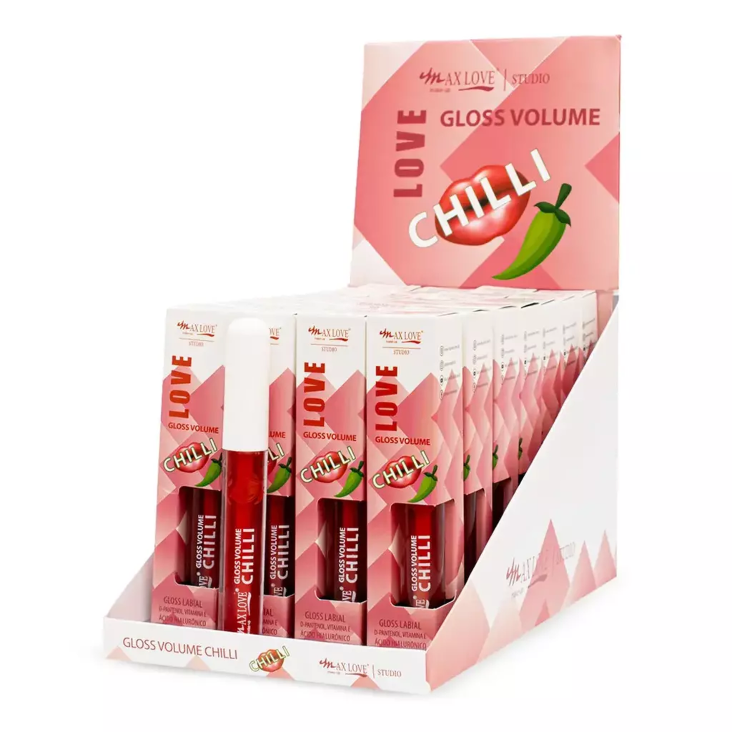 BOX C/ 28 LIP VOLUMOSO CHILLI COR 080 MAX LOVE