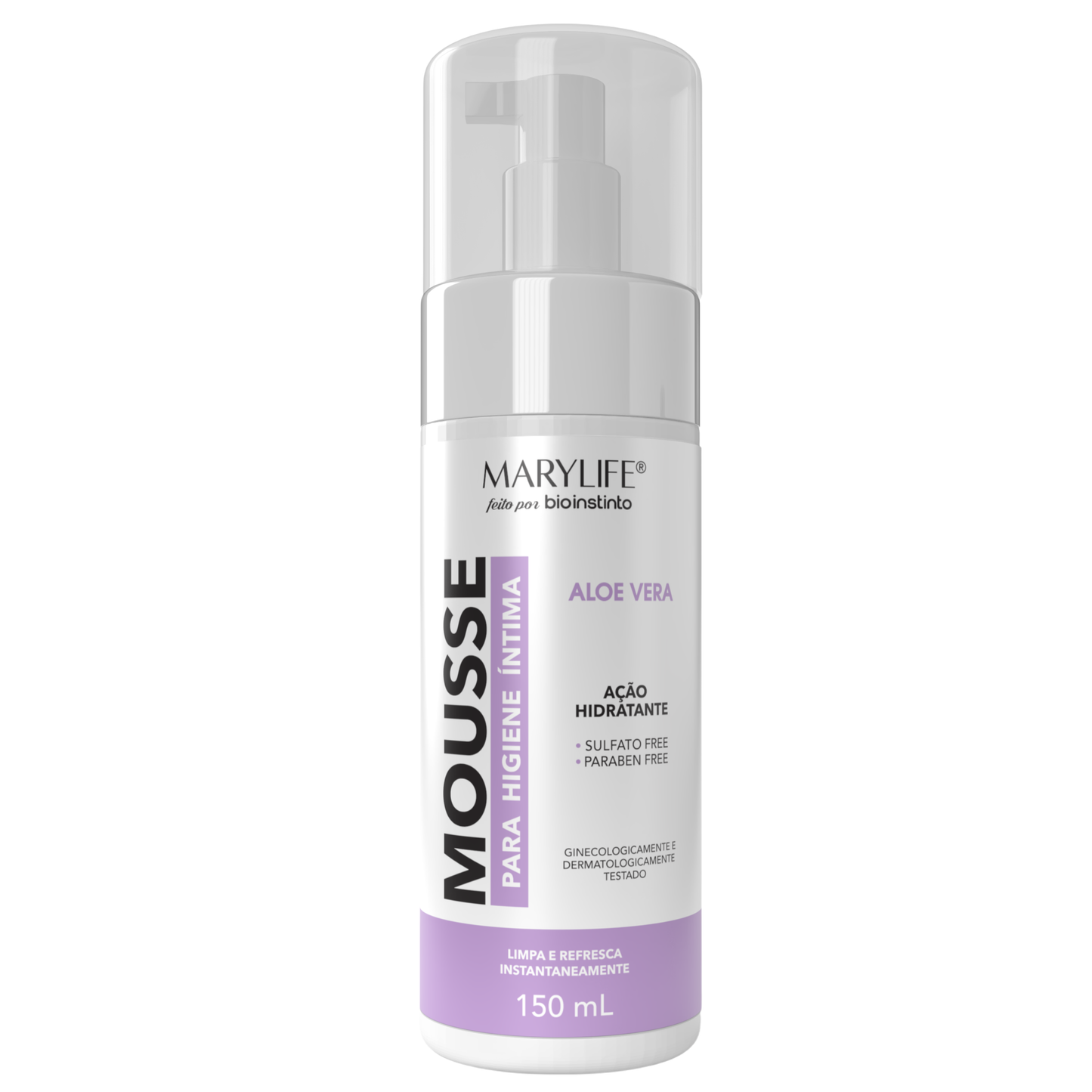 MOUSSE PARA HIGIENE INTIMA ALOE VERA 150ML MARY LIFE