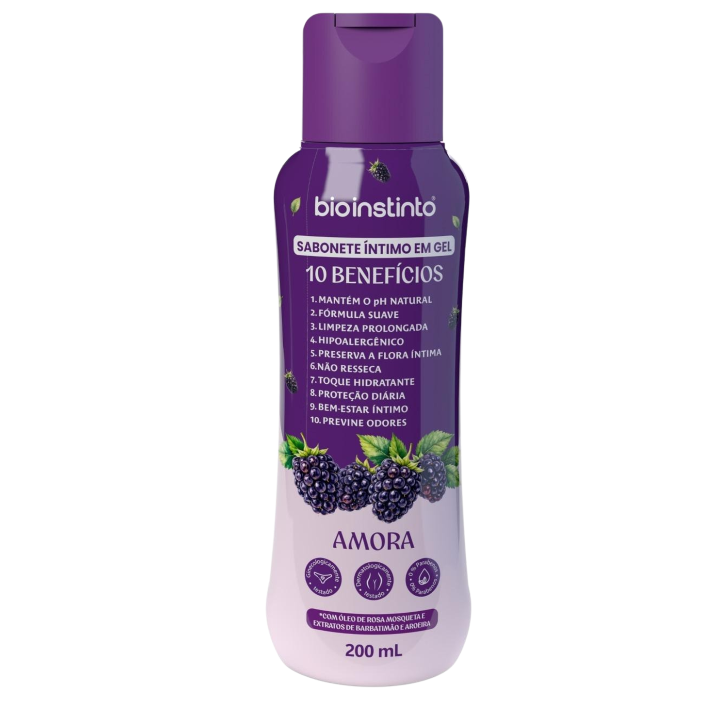 SABONETE INTIMO EM GEL 10 BENEFICIOS AMORA 200ML BIO INSTINTO