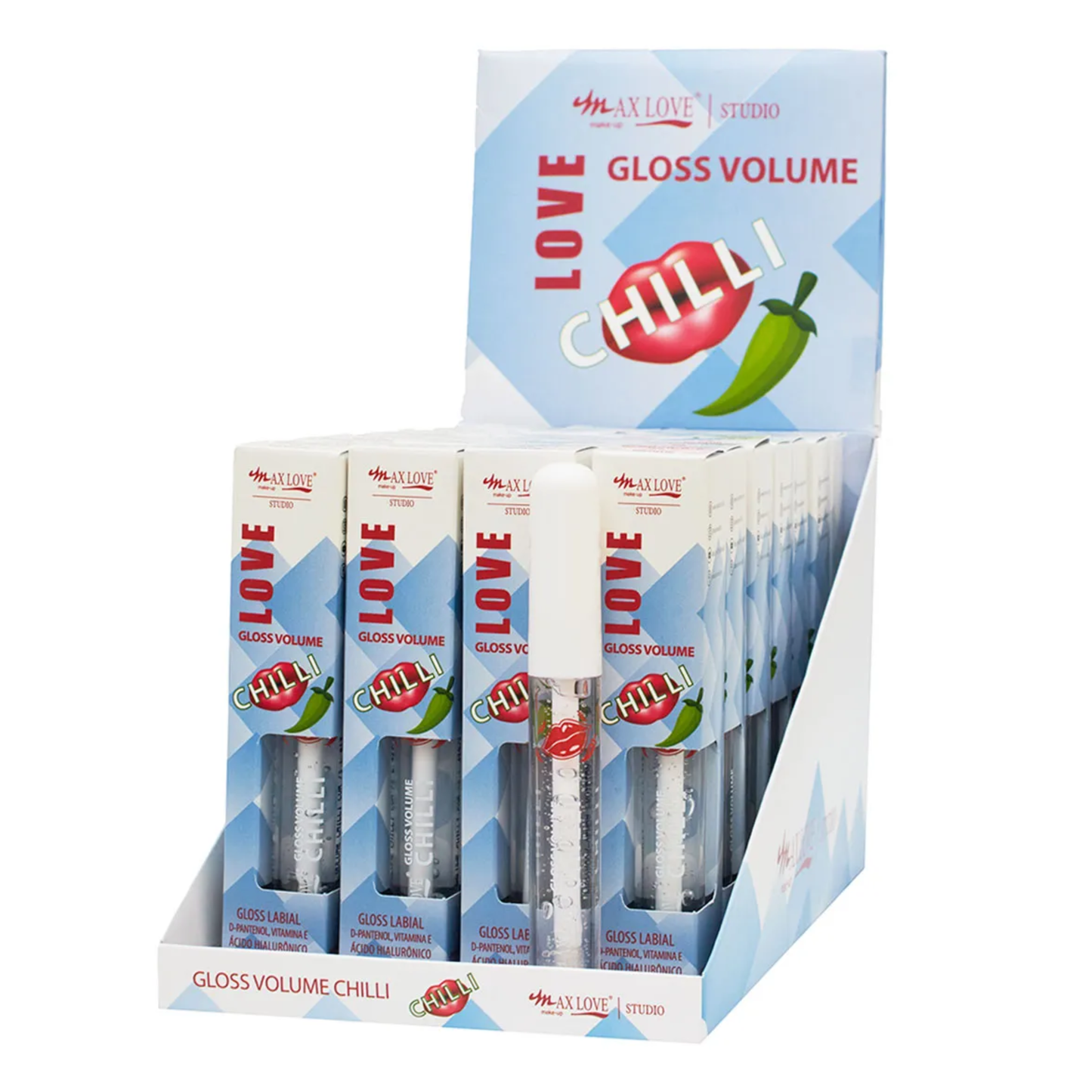 BOX C/ 28 LIP VOLUMOSO CHILLI COR 075 MAX LOVE