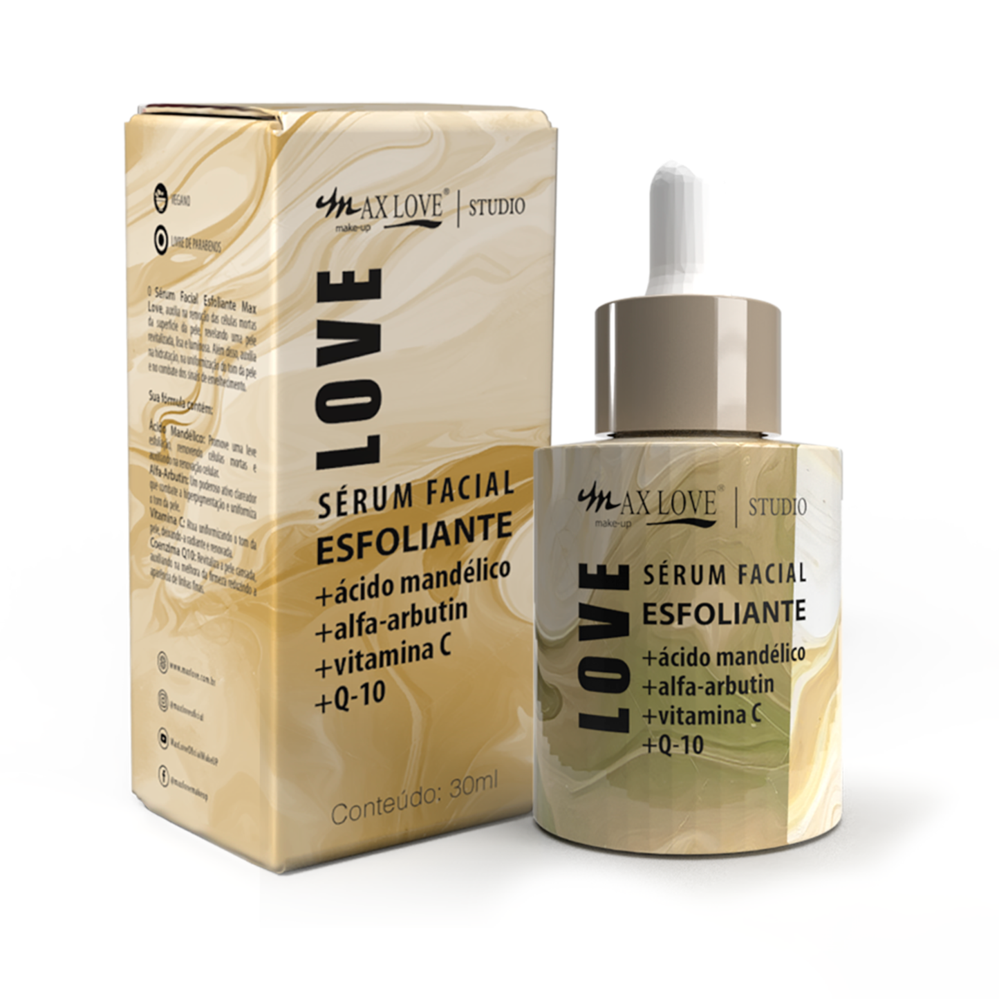 SERUM FACIAL ESFOLIANTE 30ML MAX LOVE