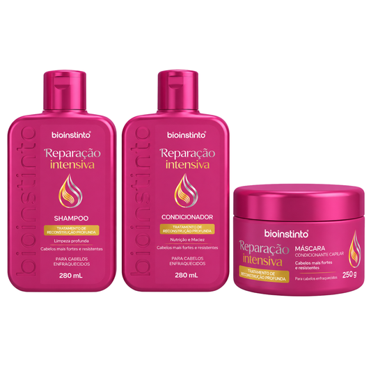 KIT CAPILAR REPARACAO INTENSIVA 3 ITENS BIO INSTINTO