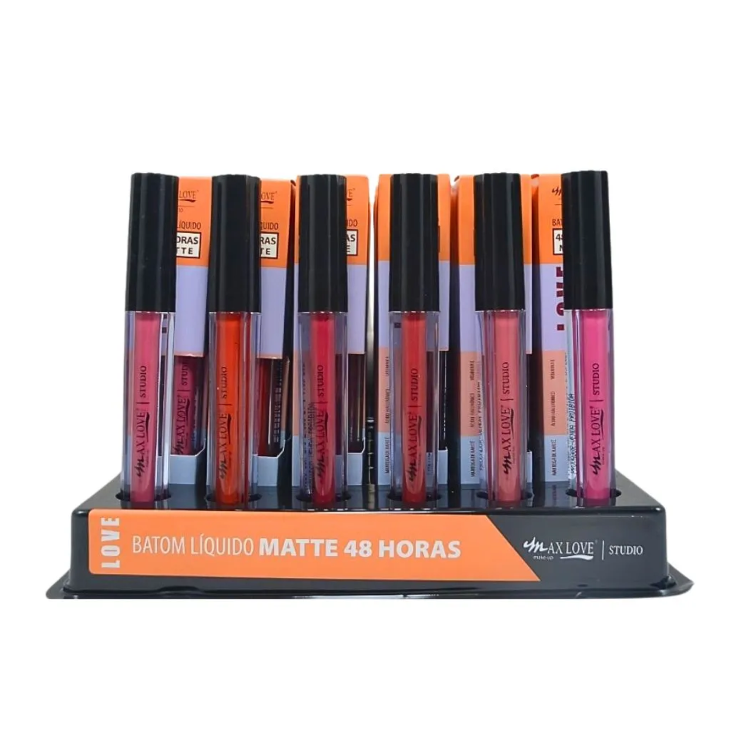 BOX C/ 48 BATOM 48H MATTE 256 AO 261 4ML MAX LOVE
