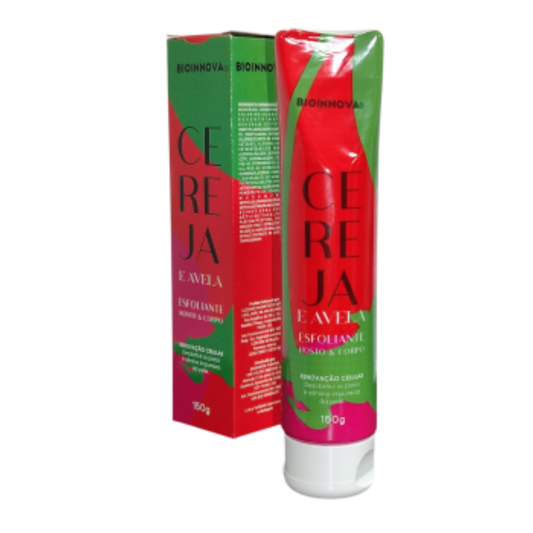 ESFOLIANTE ROSTO E CORPO CEREJA E AVELA 150G BIOINNOVA