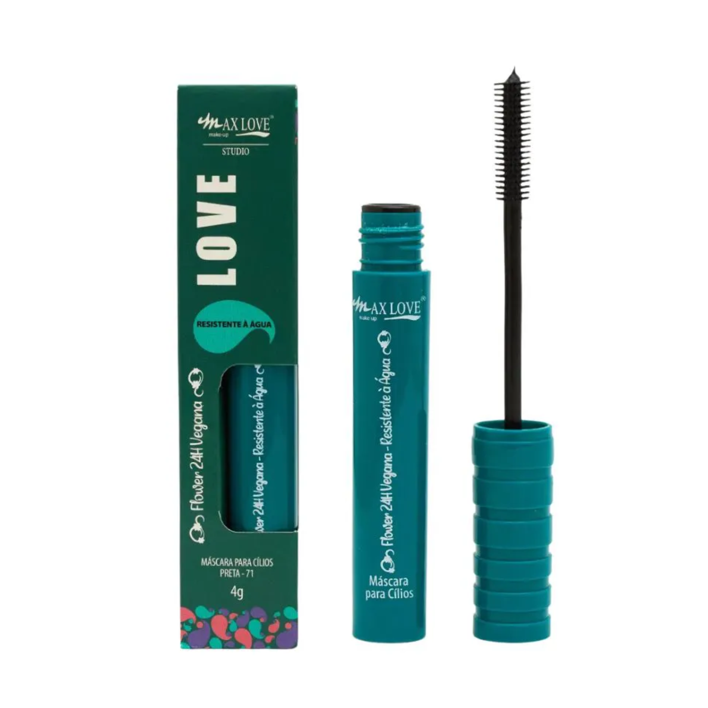BOX C/ 24 MASCARA PARA CILIOS 24H VEGANA 71 4ML MAX LOVE