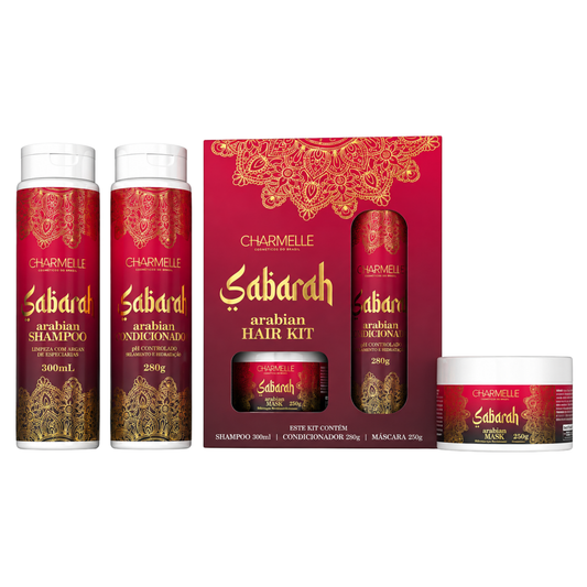 KIT 3 ITENS ARABIAN SABARAH CHARMELLE