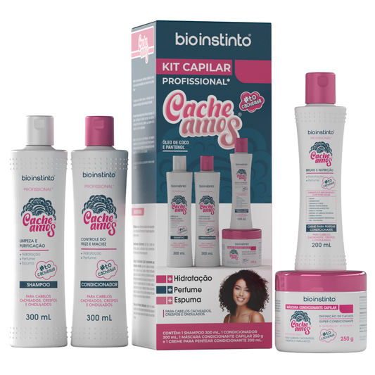 KIT CAPILAR CACHEAMOS 4 ITENS BIO INSTINTO