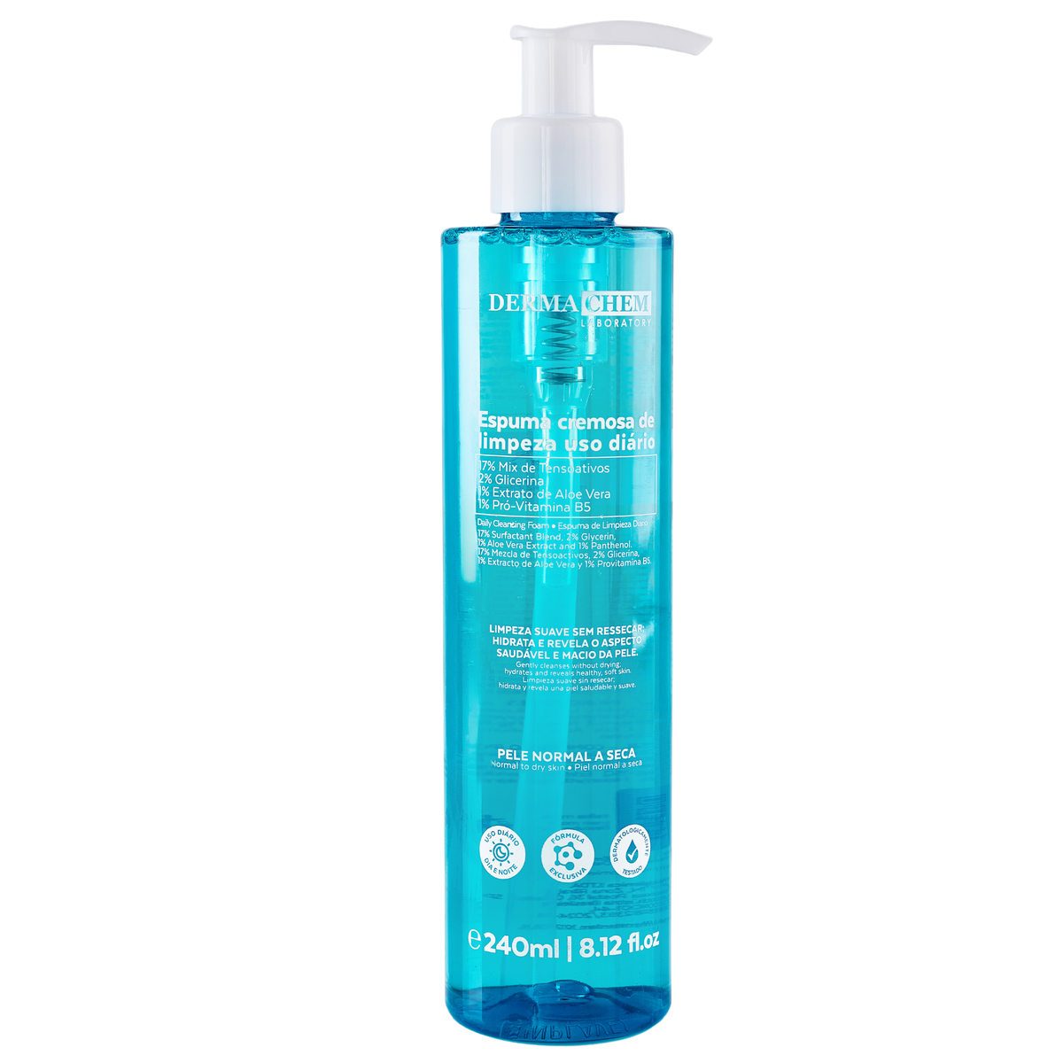 ESPUMA CREMOSA DE LIMPEZA 240ML DERMACHEM