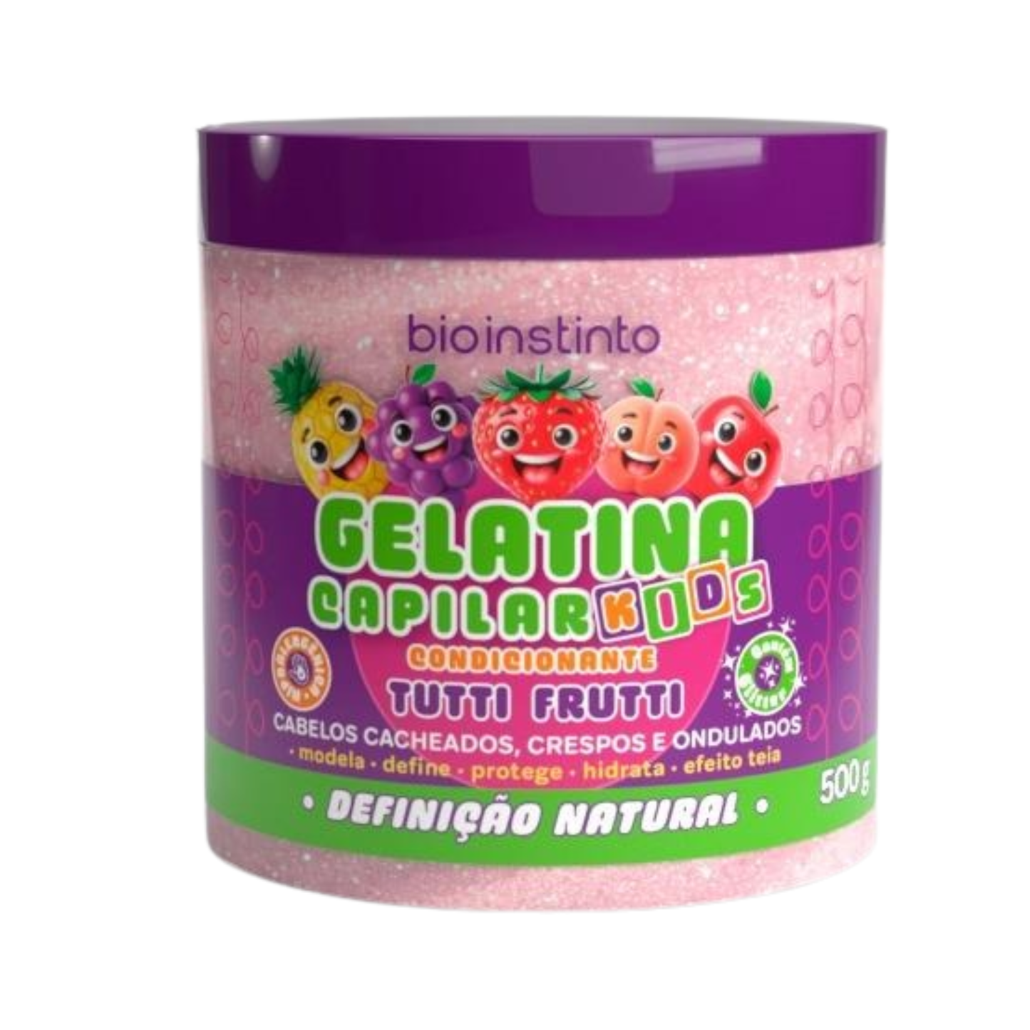 GELATINA CONDICIONANTE CAPILAR TUTTI FRUTTI KIDS 500G BIO INSTINTO