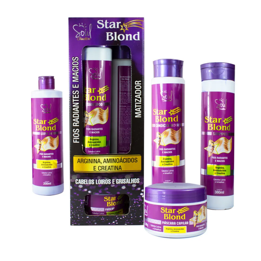 KIT CAPILAR STAR BLOND 4 ITENS SOUL